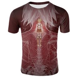 attack on titan anime 3d printed tshirt 2xs to 4xl