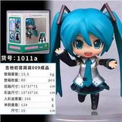 Hatsune Miku-009 Q version Band Guitar Hatsune Boxed Figure Decoration Model 10CM 124G a box of 80
