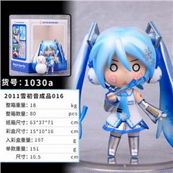 2011 Edition Hatsune Miku-016 Q version Boxed Figure Decoration 10.5CM 151G a box of 80