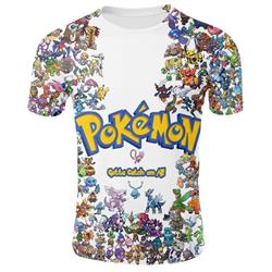 pokemon anime 3d printed tshirt 2xs to 4xl