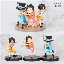 One Piece Bagged Figure Decoration Model 10CM 0.16KG a set of 3 a box of 100 sets