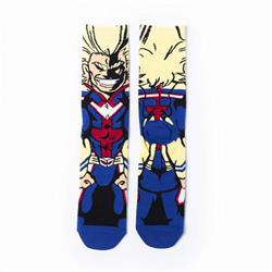 My Hero Academia All Might Anime cartoon tide socks cotton unisex socks straight socks price for 5 pcs
