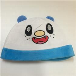 Pokemon Oshawott Cartoon plush cosplay warm hat 30X20CM 100G