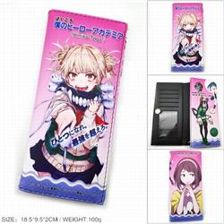 My Hero Academia Long Full Color Tri-Fold Magnetic Buckle Wallet 18.5X9.5X2CM 100G PK-008