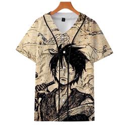 one piece anime 3d printed baseball tshirt 2xs to 4xl
