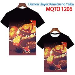 demon slayer anime 3d printed tshirt 2xs to 4xl