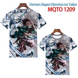 demon slayer anime 3d printed tshirt 2xs to 4xl