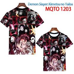demon slayer anime 3d printed tshirt 2xs to 4xl