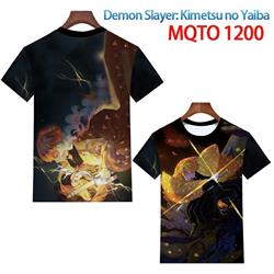 demon slayer anime 3d printed tshirt 2xs to 4xl