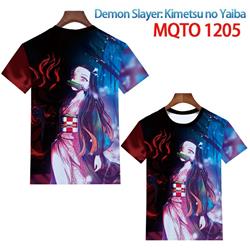 demon slayer anime 3d printed tshirt 2xs to 4xl