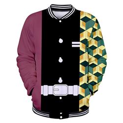 demon slayer anime 3d printed baseball hoodie xs to 4xl