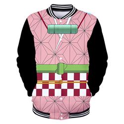 demon slayer anime 3d printed baseball hoodie xs to 4xl