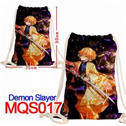Demon Slayer Kimets Double-sided Full color Handbag Pocket 35X50CM MQS017