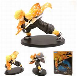 Demon Slayer Kimets Agatsuma Zenitsu Boxed Figure Decoration Model 15CM 400G Color box size:14X8X18CM