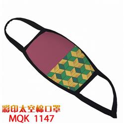 Demon Slayer Kimets Color printing Space cotton Masks price for 5 pcs MQK1147