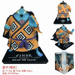 One Piece Jinbe Orange Boxed Figure Decoration Model 17.5CM 0.91KG Color box size:22X18X23CM