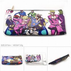 JoJos Bizarre Adventure PU full color zipper storage bag cosmetic bag pencil case price for 5 pcs-CK-058