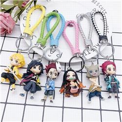 Demon Slayer Kimets Keychain pendant a set of 6