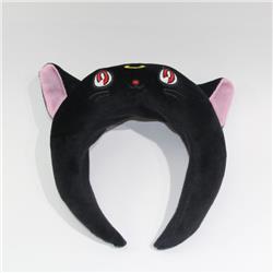 Black Cat Plush doll cute wash Shu makeup hair headdress 19X7CM 0.04KG a set of 3