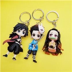 Demon Slayer Kimets Kamado Tanjirou Kamado Nezuko Tomioka Giyuu Keychain pendant a set of 3