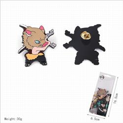 Demon Slayer Kimets Hashibira Inosuke Badge brooch 16.5X6.5CM 30G