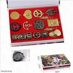 JoJos Bizarre Adventure boxed keychain necklace pendant ornament a set of 16