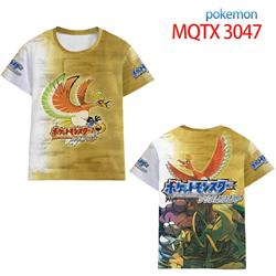 pokemon anime 3d printed tshirt 2xs to 5xl