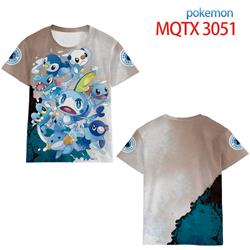 pokemon anime 3d printed tshirt 2xs to 5xl