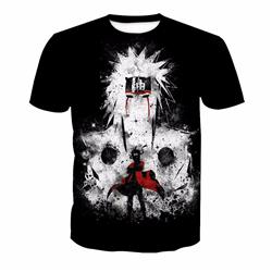 naruto anime 3d printed tshirt 2xs to 4xl