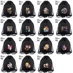 Demon Slayer anime drawstring backpack bag