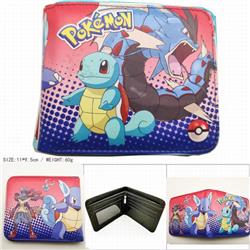 Pokemon Short color picture two fold wallet 11X9.5CM 60G HK-618