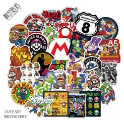 super mario anime waterproof stickers set(50pcs a set) price for 5 set