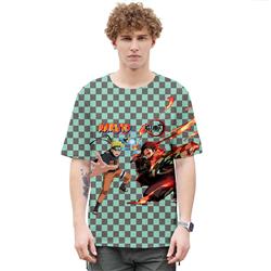naruto demon slayer anime 3d printed tshirt 2xs to 4xl