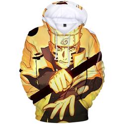 naruto anime 3d printed hoodie
