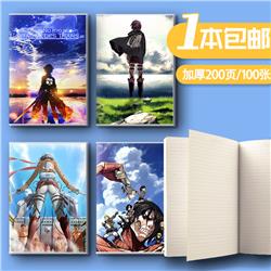 attack on titan anime notebook