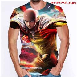 one punch man anime 3d printed tshirt