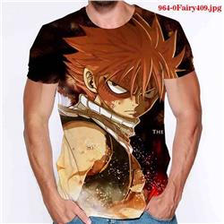 fairy tail 3d printed anime tshirt