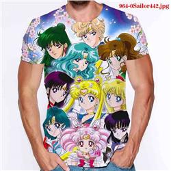 sailormoon anime 3d printed tshirt