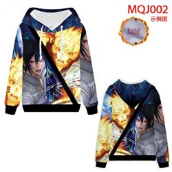 Naruto Full Color Patch velvet pocket Sweatshirt Hoodie