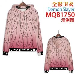 Demon Slayer Kimets Full Color Patch pocket Sweatshirt Hoodie