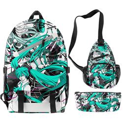 miku.hatsune anime bag set