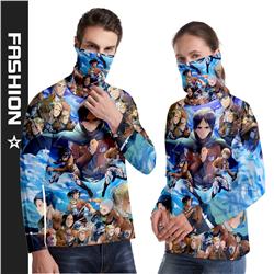 attack on titan anime 3d printed tshirt