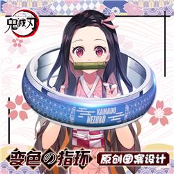demon slayer anime discolor ring size 9
