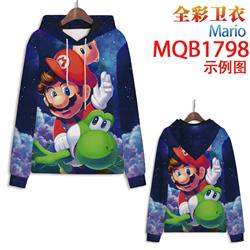 super mario anime 3d printed hoodie