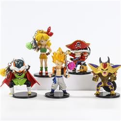 dragon ball anime figure keychain 6-10cm price for 5pcs/set