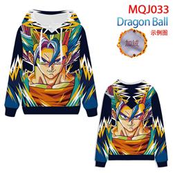 dragon ball anime 3d printed hoodie