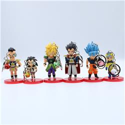 dragon ball anime figure keychain 6-10cm price for 6 pcs/set