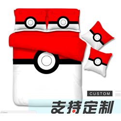 pokemon anime bed sheet set 160*230cm