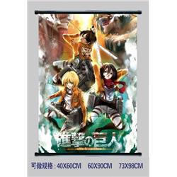 7 Styles Attack on Titan/Shingeki No Kyojin Cosplay Cartoon Wall Scrolls Decoration Anime Wallscrolls