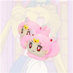 Pretty Soldier Sailor Moon Pink Anime Plush Slipper Cosplay Cartoon For Adult Home Decor